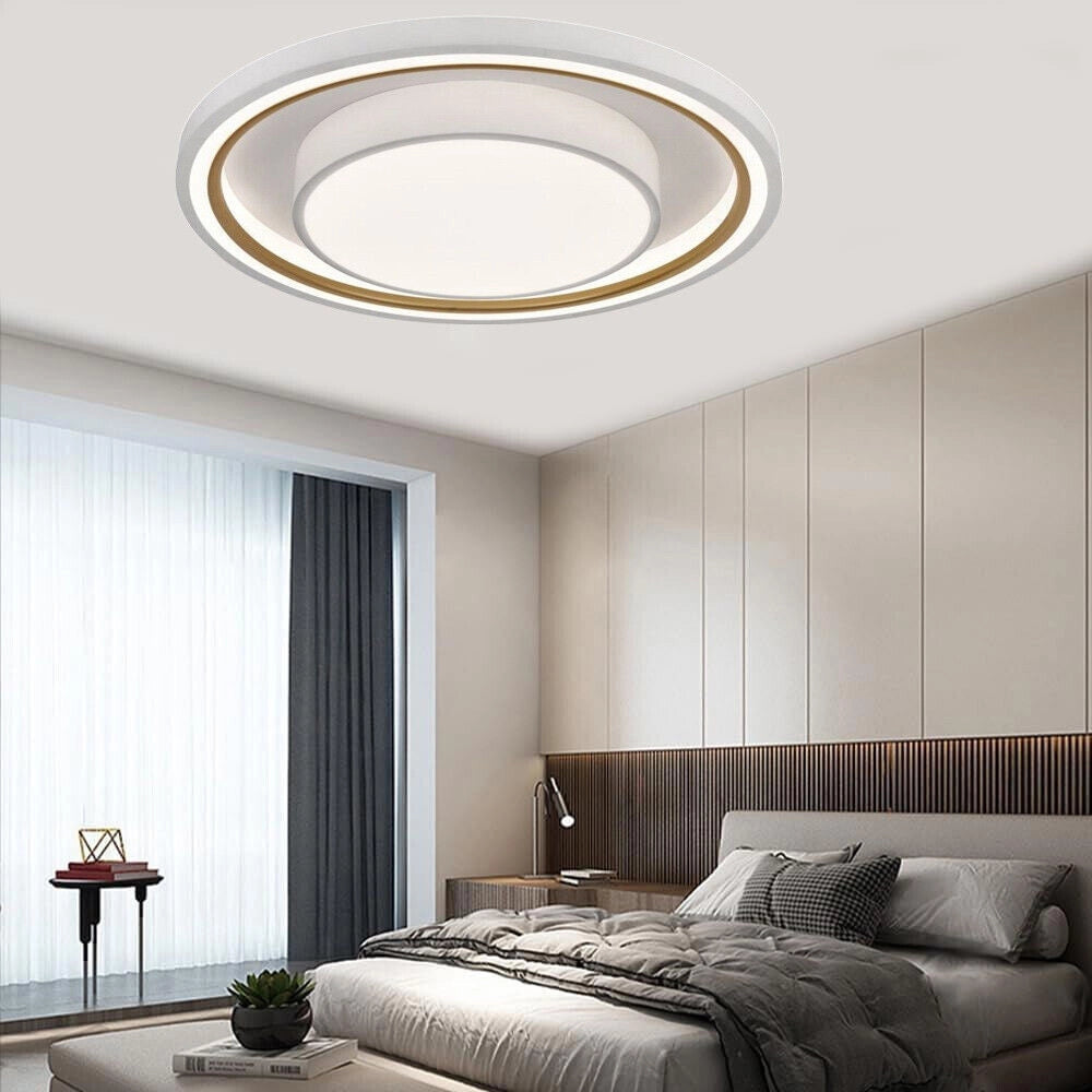 Trade Shop - Plafoniera Led 35w Cct 3 Colorazioni Luce Gestibile Con Telecomando App Bluetooth Pn-31-3c -