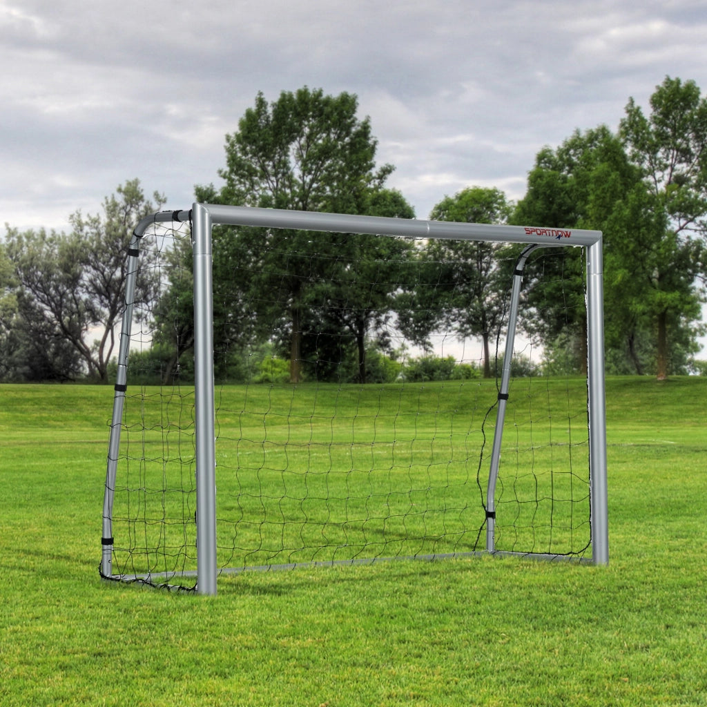 Porta da calcio per giardino ¨C Xylo ¨C metallo grigio 240x160x85 cm