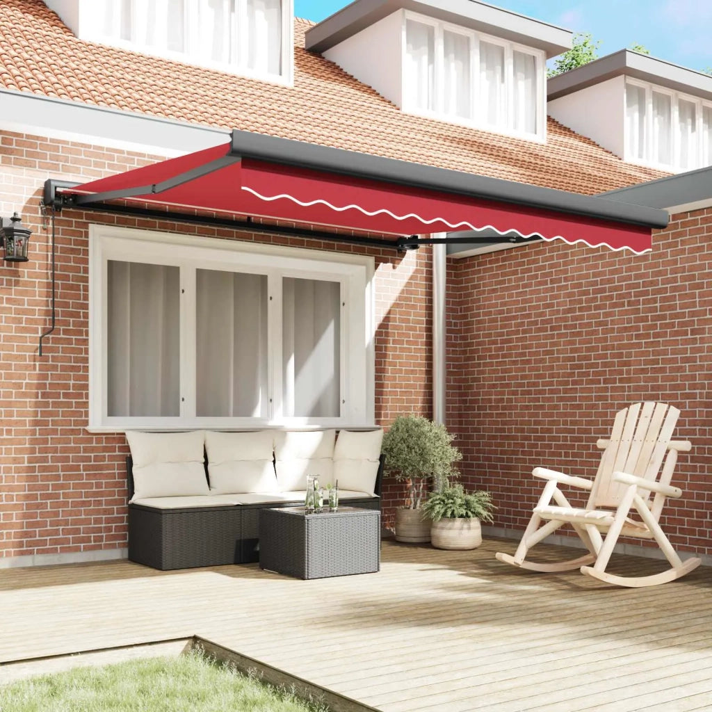 Tenda da Sole Rosso 300 x 250 x 165 cm Poliestere e Alluminio 3330156