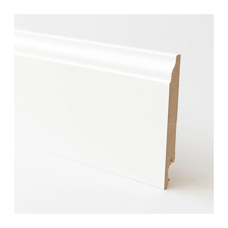 BATTISCOPA 120X14 MM MDF 240 CM BIANCO BAROCCO- 5,0 pz