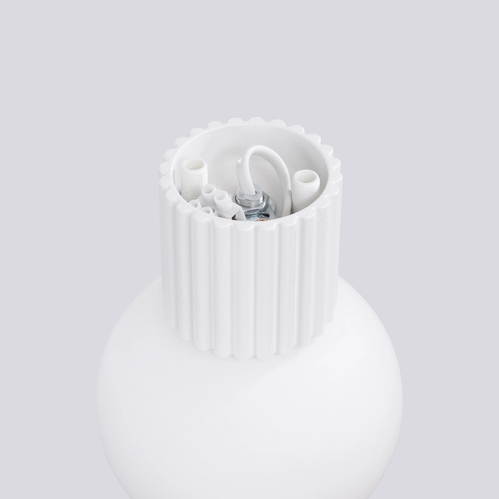 Applique Pure Lume SFERA bianca sfera vetro G9 IP44