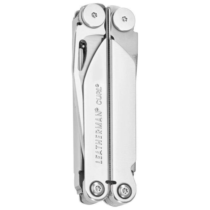 Leatherman LTG832932 Curl Multitool Tascabile 15 Strumenti Acciaio Inossidabile con Fodero in Nylon colore Argento