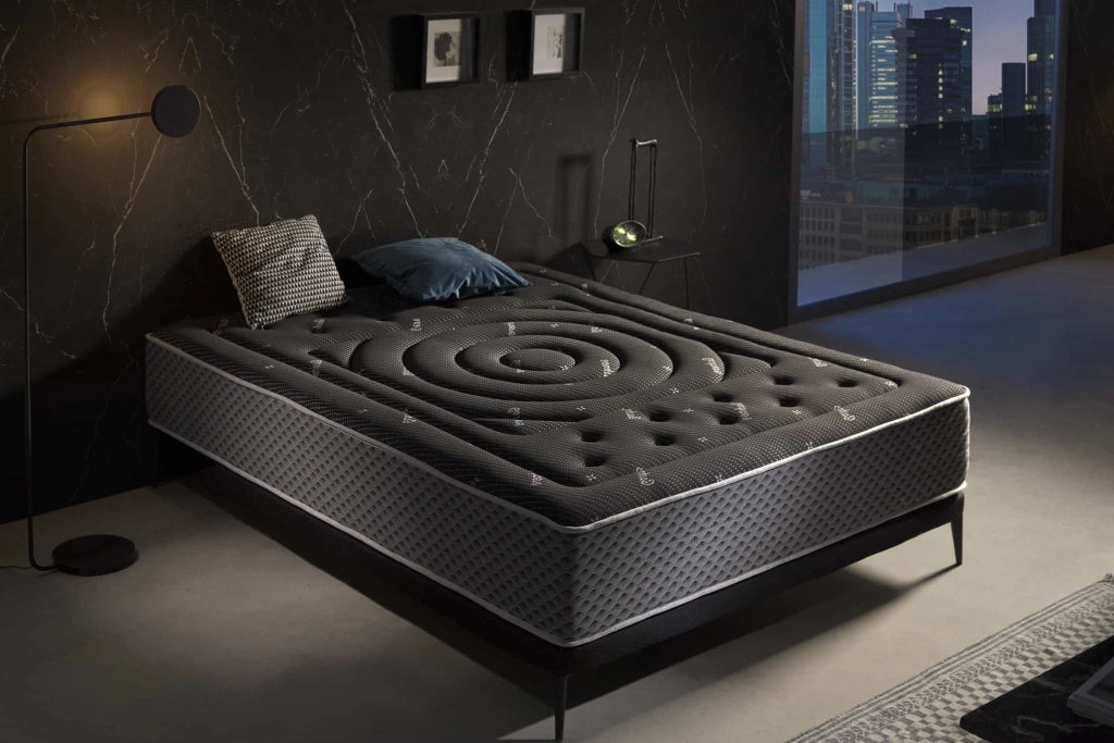 Materasso SuperSoft  Premium Black Multizone, 27cm, 150x200cm - Moonia