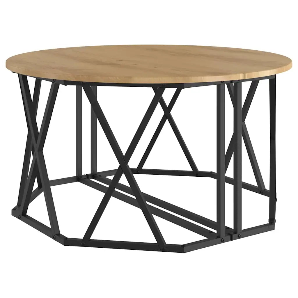 Tavolino da salotto Rovere artigianale 80 x 80 x 42 cm 868254