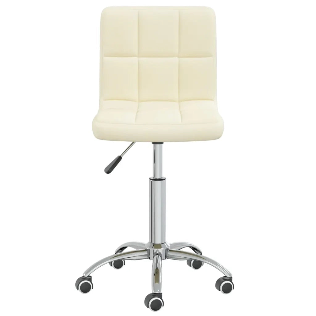 Sedia Girevole da Ufficio Crema in Tessuto cod mxl 16001