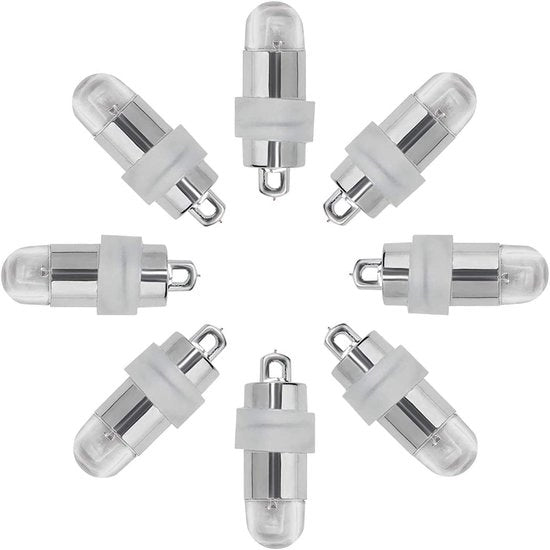 Decorazione a LED per lanterne di carta, 30 pezzi, lanterne di carta a LED, illuminazione a LED, adatta per lanterne di carta, decorazione per matrimoni, bianco, lampeggiante