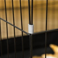 Gabbia per Conigli e Porcellini d'India in Metallo e Tessuto Oxford 90x75x75cm