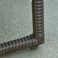 3pz Componibile 2 Lettino Prendisole da Giardino (60 x 195 x 86cm) e 1 Tavolino (121 x 40 x 50cm) Rattan con Materassini, Marrone e Bianco Crema