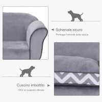 Divano Poltrona Lounge Cani Animali Domestici Portata 15kg 73.5×41×33cm