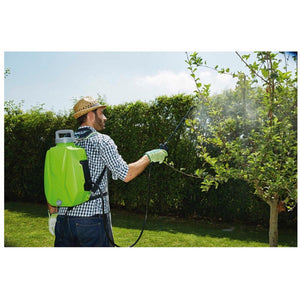 Pompa a zaino elettrica 8 litri futura verdemax giardinaggio agricoltura