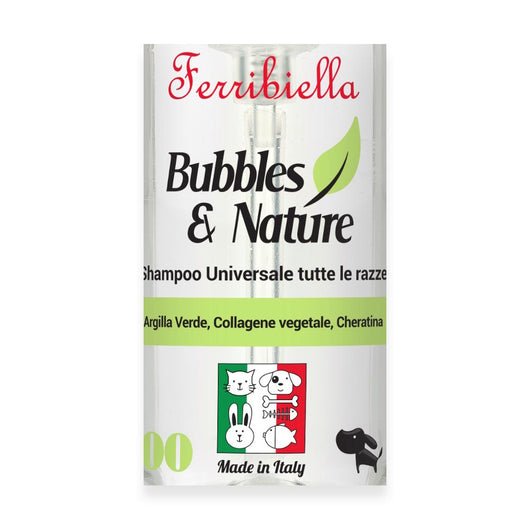 Shampoo universale tutte le razze all'argilla verde tanica da 10 litri bubbles & nature