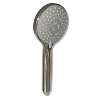 Doccetta nickel spazzolato 3 getti ugelli sistema anticalcare