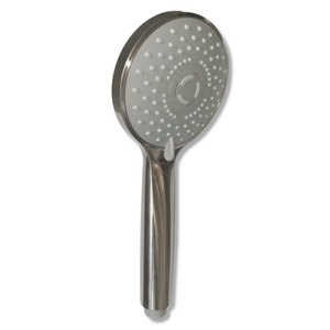 Doccetta nickel spazzolato 3 getti ugelli sistema anticalcare