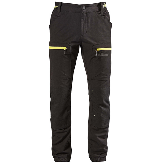 Pantalone multitasche stretch vestibilità jogging horizon black carbon *** misura large - l, confezione 1