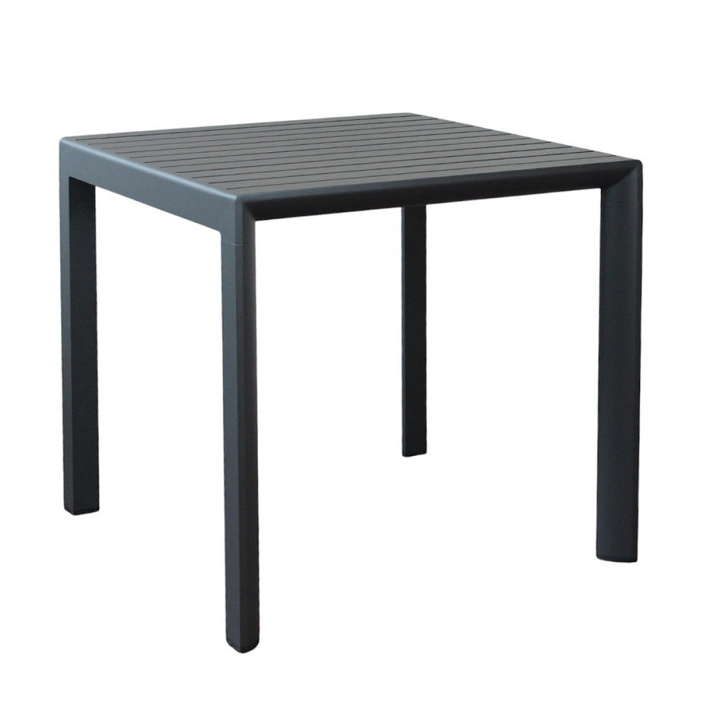 Tavolo In Alluminio Rosario 80X80 Cm Antracite