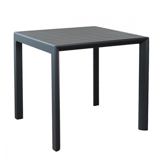 Tavolo In Alluminio Rosario 80X80 Cm Antracite
