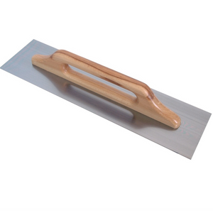 Frattone acciaio liscio rettangolare 48x13cm impugnatura legno 10x10mm raimondi