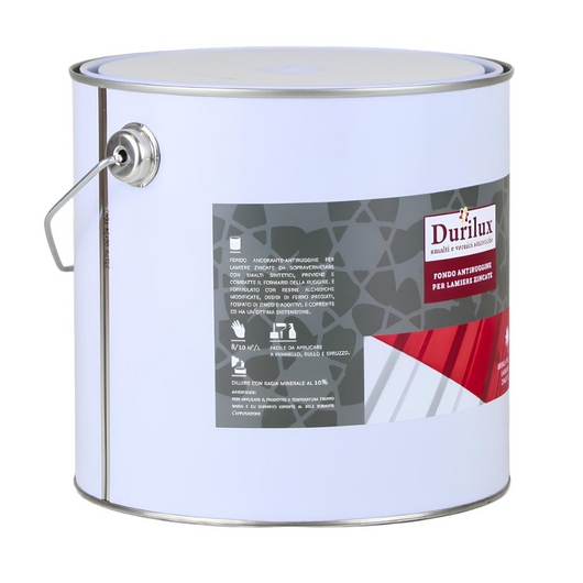 Durizinc fondo ancorante antiruggine lamiere zincate natura alchidica diluibile *** formato 2.5 lt, confezione 1