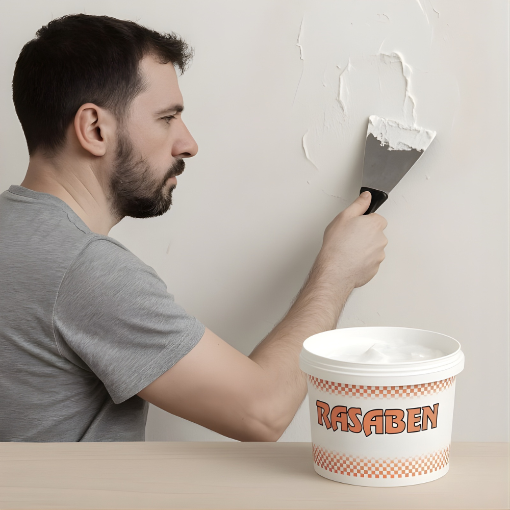 Stucco pronto in pasta riempitivo bianco per rifinitura muri *** formato 0.500 kg, confezione 1