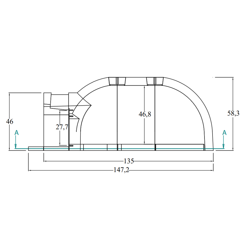 Forno legna tradizionale cottura diretta per 4/6 pizze gusto 80 super capienza