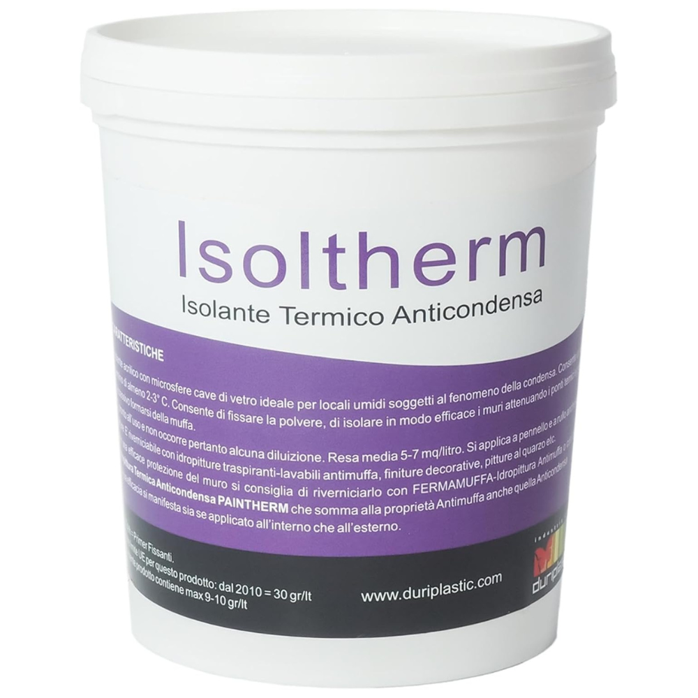 Isoltherm fissativo murale termoisolante anticondensa isolante aggrappante *** formato 5 lt, confezione 1