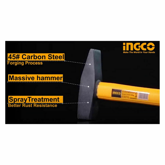 Martello tedesco con impugnatura in vetroresina da grammi 1000