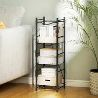 Supporto per Taniche d'Acqua a 4 Livelli, 34x34x105 cm, Nero