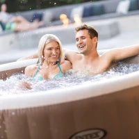 28426EX - Pure Spa Bubble Massage 196X71Cm 4 Posti Con Pompa, Riscaldatore, Sistema Purificazione Acqua