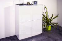 Credenza mobile cucina moderna soggiorno design bianco 100x40cm Judy