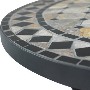 Tavolo Rotondo Ceramica E Ferro Verniciato Dionisio Ø 110 Cm