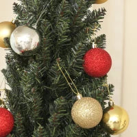 Albero di Natale Slim Alto 225 cm Salvaspazio con 538 Rami con Base in Acciaio per Interni, Verde