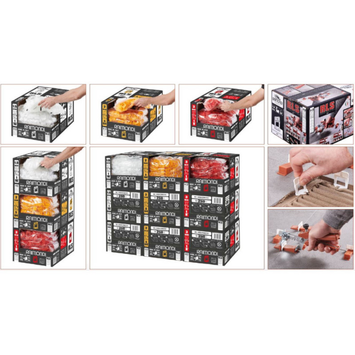 Distanziatori elementi livellanti rls hd 4,8 mm h. 12 mm confezione 250 pezzi