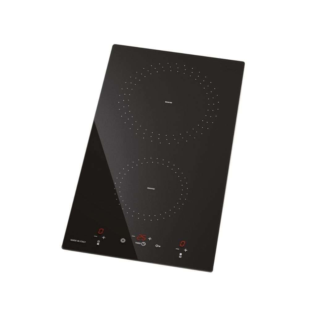 DUO - T30  Piano a induzione vetro ceramico nero cm 30 - 2 zone