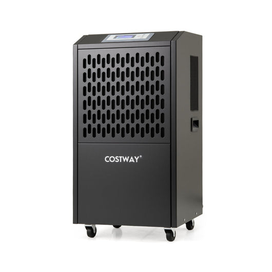 Deumidificatore commerciale 42,5 x 42 x 81,5 cm capacità 118 l/giorno scarico automatico design industriale in metallo nero 20_0011711