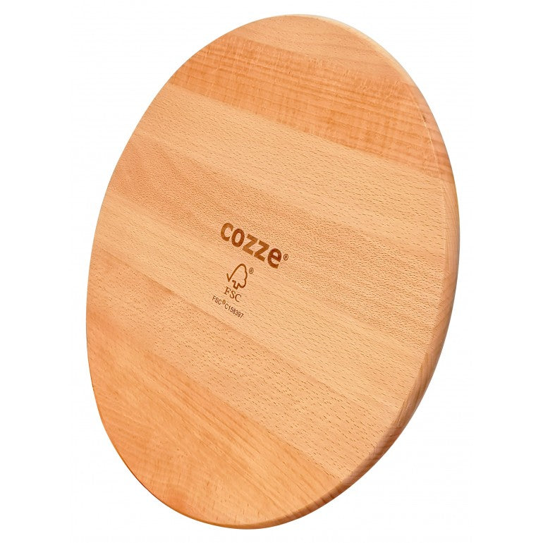 Tagliere per pizza in legno di faggio 350x12 mm COZZE by Ezooza
