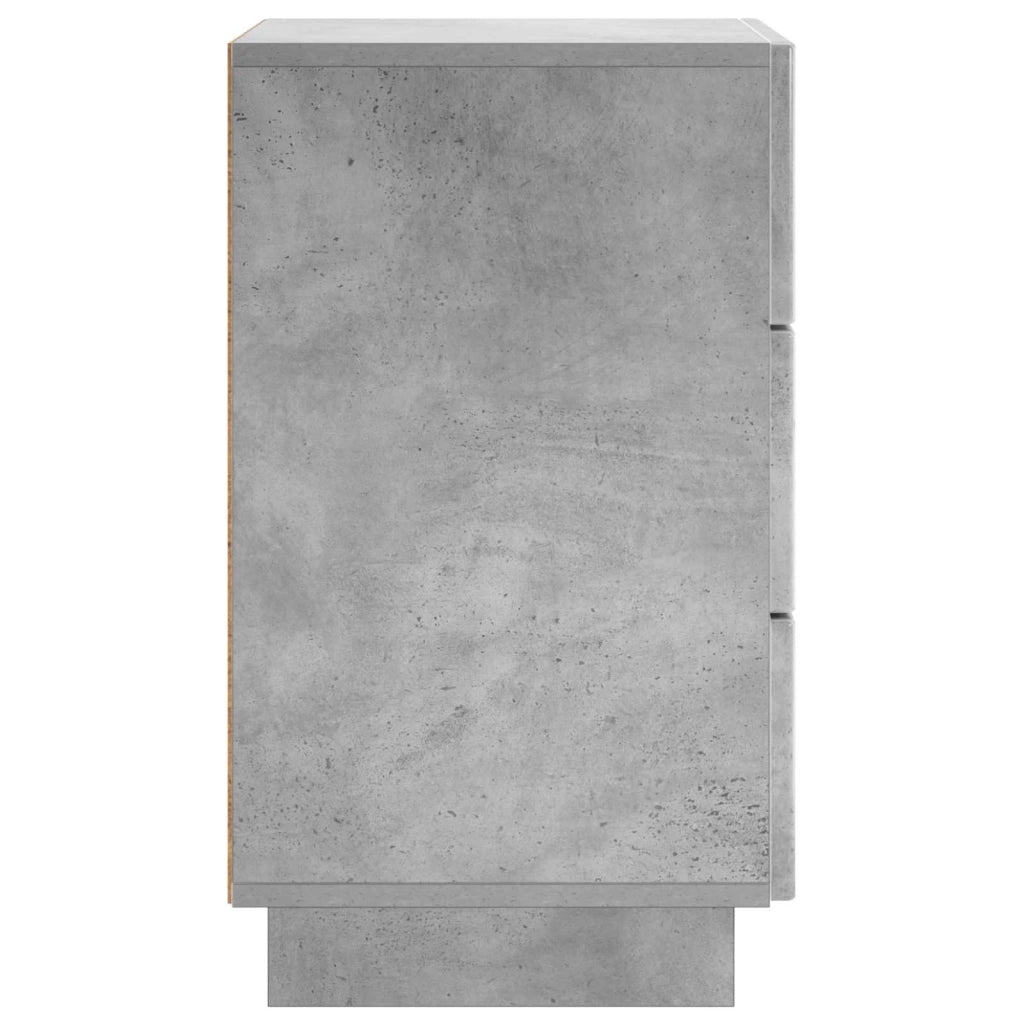 Armadio da Notte Grigio Cemento 33,5 x 34,5 x 60 cm 8011429