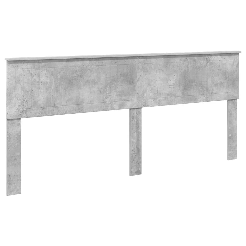 Testiera-Testata-Testiera Decorativa Grigio cemento 200 cm Legno multistrato 157472