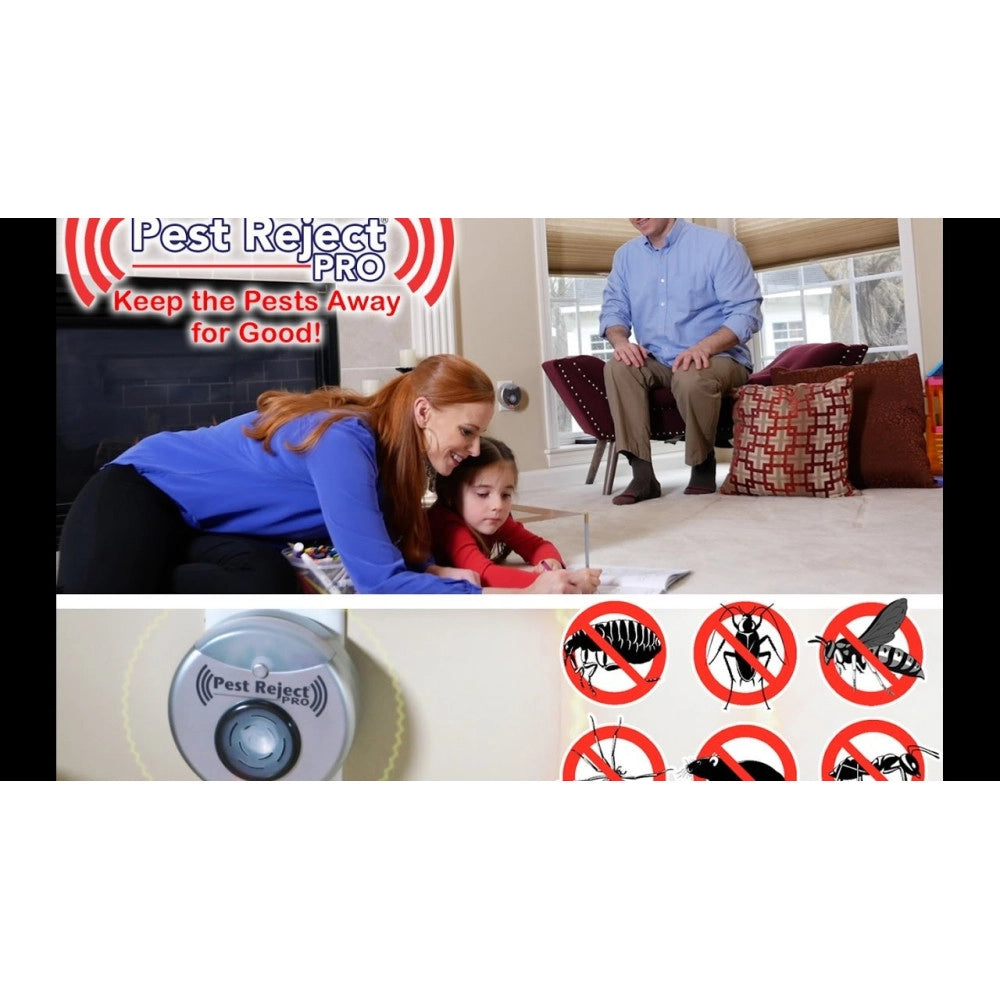 Trade Shop - Insetticida Repellente Elettrico Ad Ultrasuoni Scaccia Insetti Roditori Blatte -