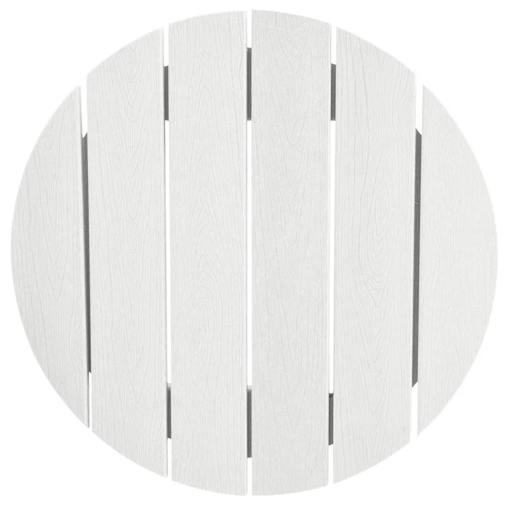 Set Bar da Giardino 3 pz | Set Salotto da Giardino Bianco HDPE