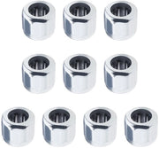Set di rulli a gomito 10 pezzi - diametro interno 8mm - diametro esterno 14mm - larghezza 12mm - acciaio - affidabile e resistente al calore