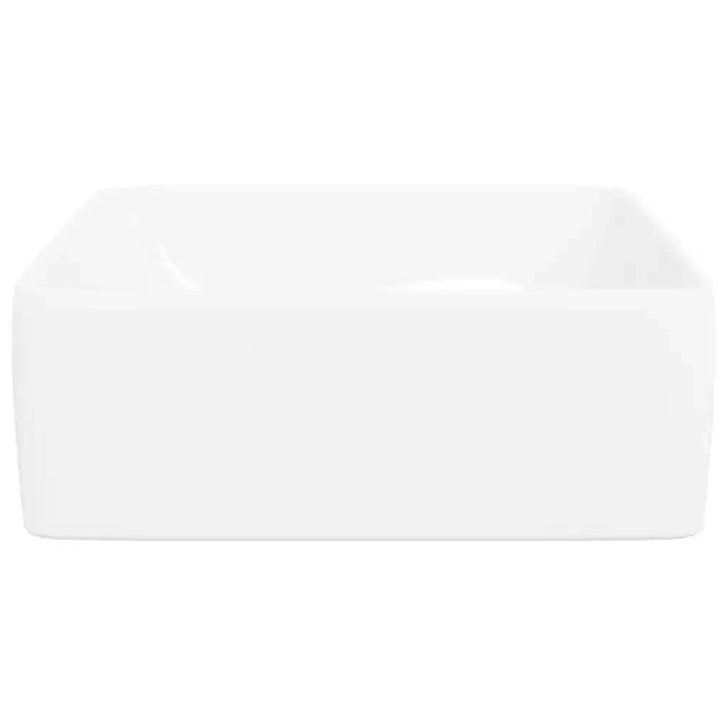 Lavandino-Lavabo-Lavello Bianco 48x37x13 cm in Ceramica Rettangolare