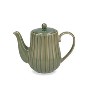 Teiera lotus in stoneware colore verde cc 740