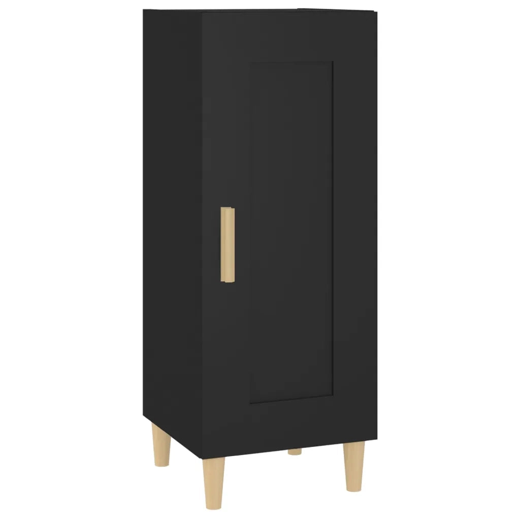 Credenza Nero 34,5x34x90 cm in Legno Multistrato 812412