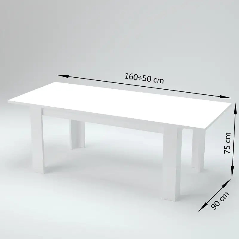 Tavolo sala da pranzo design allungabile 90x160-210 legno olmo Jesi Pearl