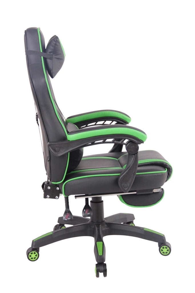 Sedia Gaming Heat In Similpelle Nero/verde