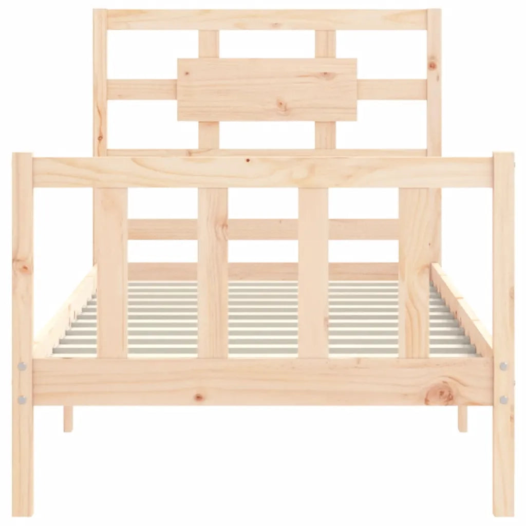 Giroletto senza Materasso-Struttura Letto 90x200 cm in Legno Massello di Pino 515937
