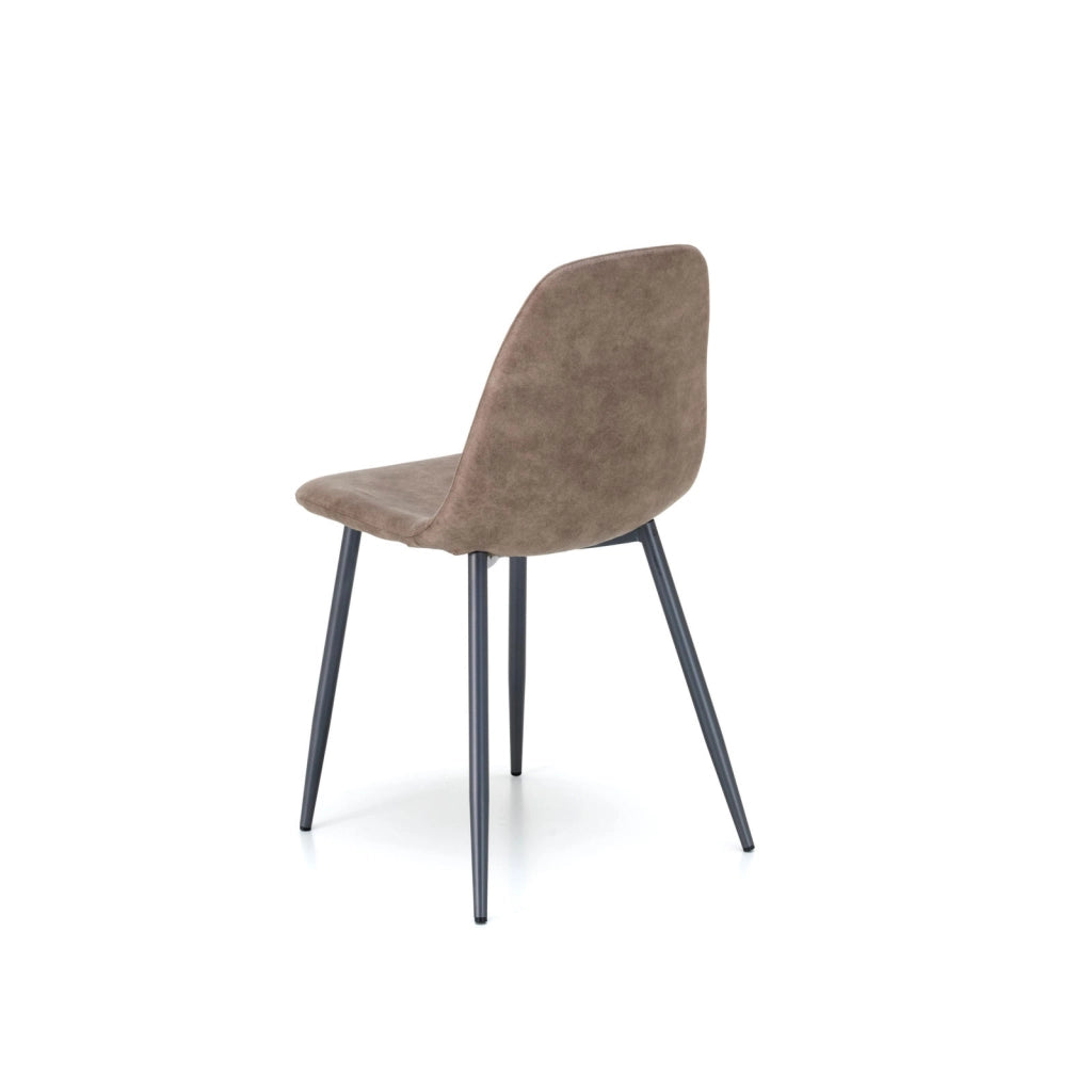 4x Sedia in Similpelle 44cm x 50cm H. 84cm
