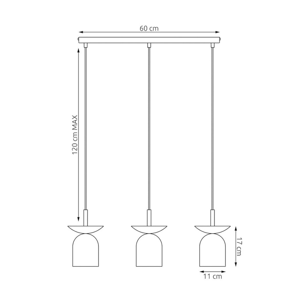 Lampada a sospensione EGO in acciaio bianco e nero