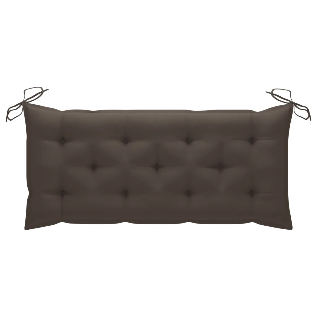 Panca da Giardino con Cuscino 120 cm in BambÃ¹