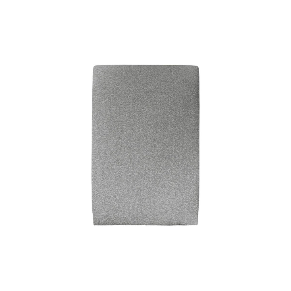 Letto 90x200 cm con testata imbottita - tessuto bouclé